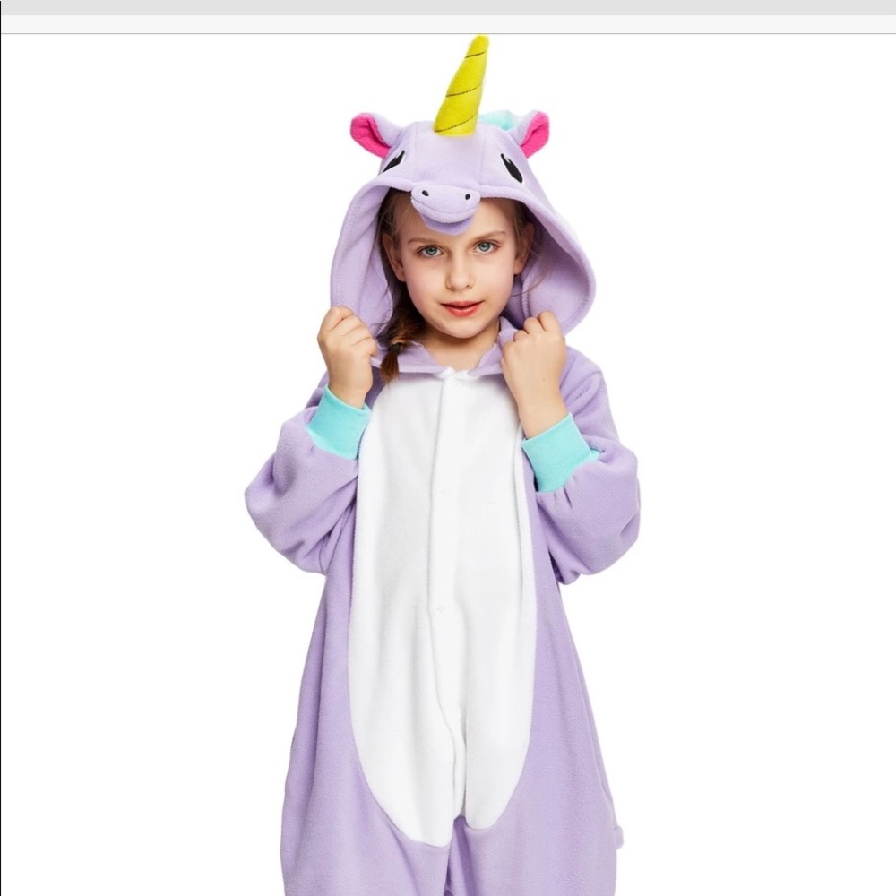 $15 SALE -  4T 🆕 PURPLE UNICORN FLEECE PAJAMAS FOR GIRLS nwt 🎁